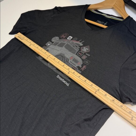 Smartwool Black Graphic Men's T-Shirt Size Large - Picture 5 of 7